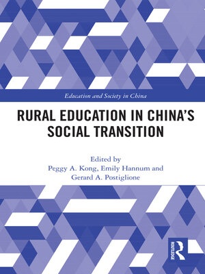 cover image of Rural Education in China's Social Transition